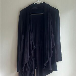 Kensie Black Waterfall Cardigan Sweater